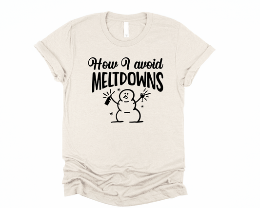 Wholesale How I Avoid Meltdowns Graphic Tee - Red