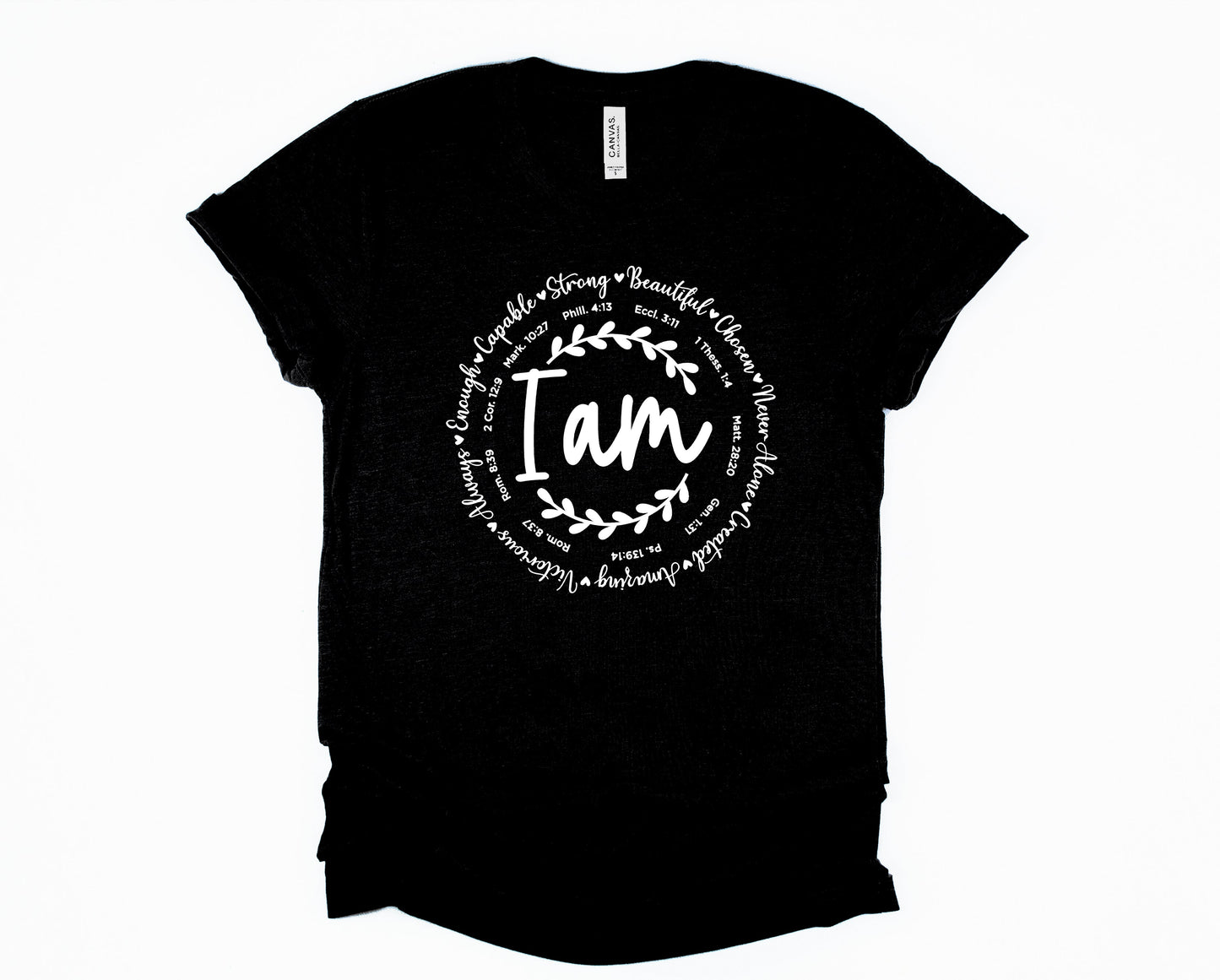 Wholesale I Am Graphic Tee - Black