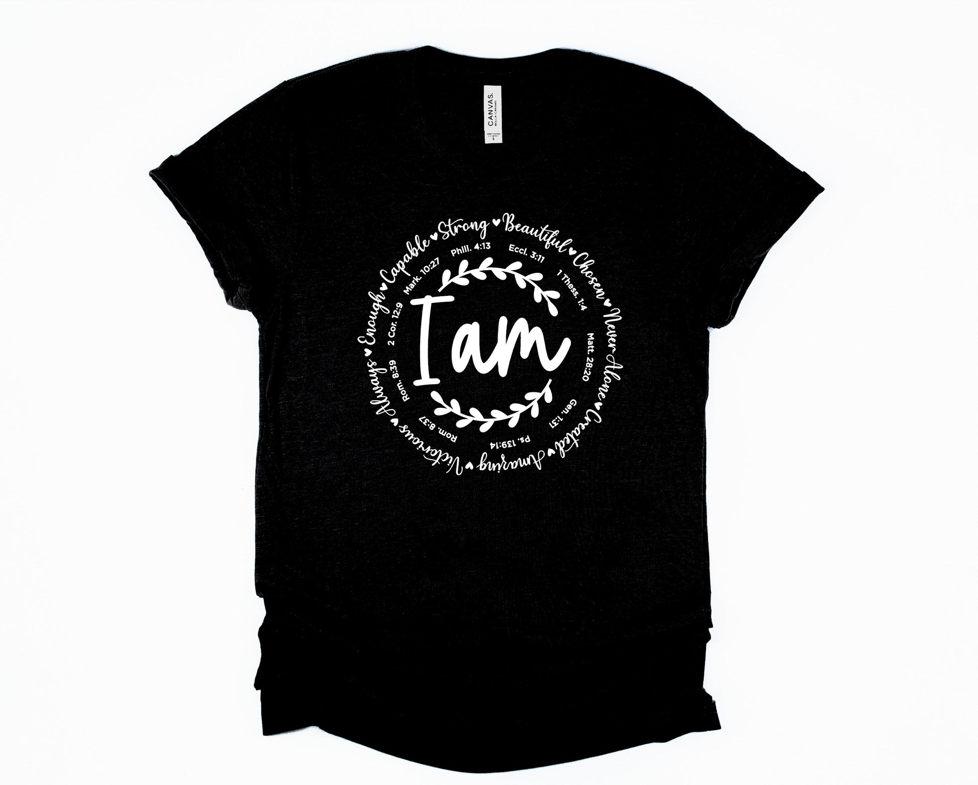 Wholesale I Am Graphic Tee - Black