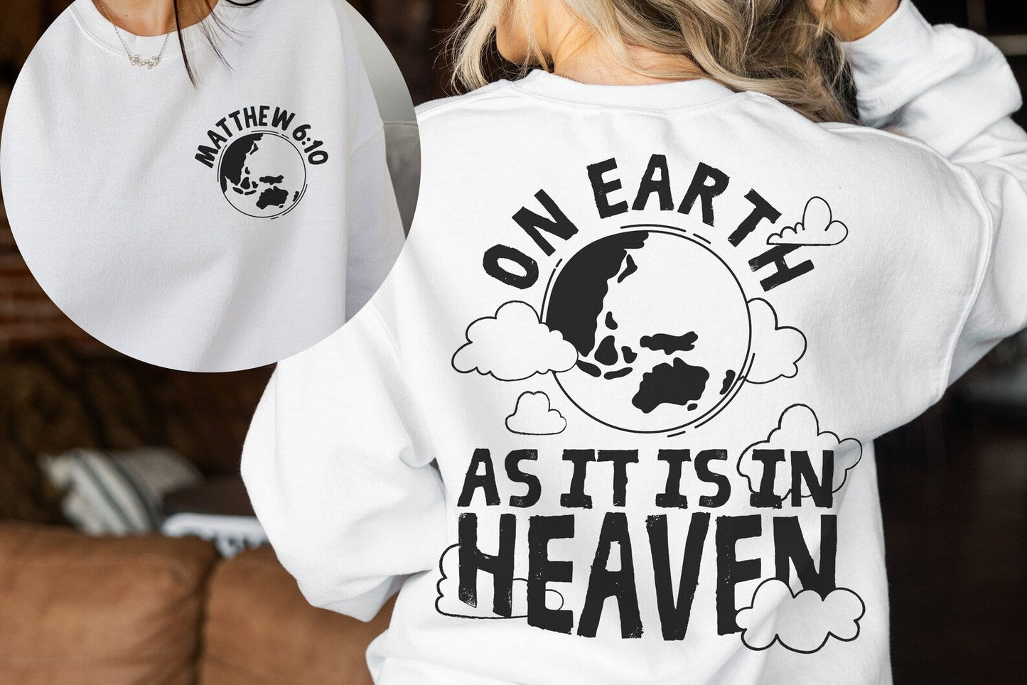 Wholesale On Earth Graphic Tee - White Tee