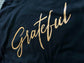 Wholesale FOIL Grateful Graphic Tee - Black Long Sleeve