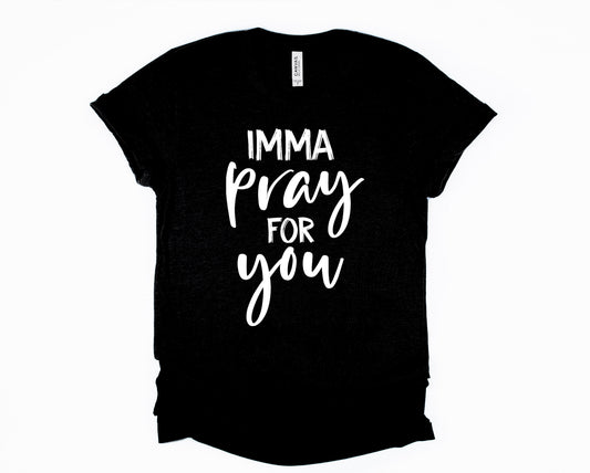 Wholesale Imma Pray for You Graphic Tee - White Tee