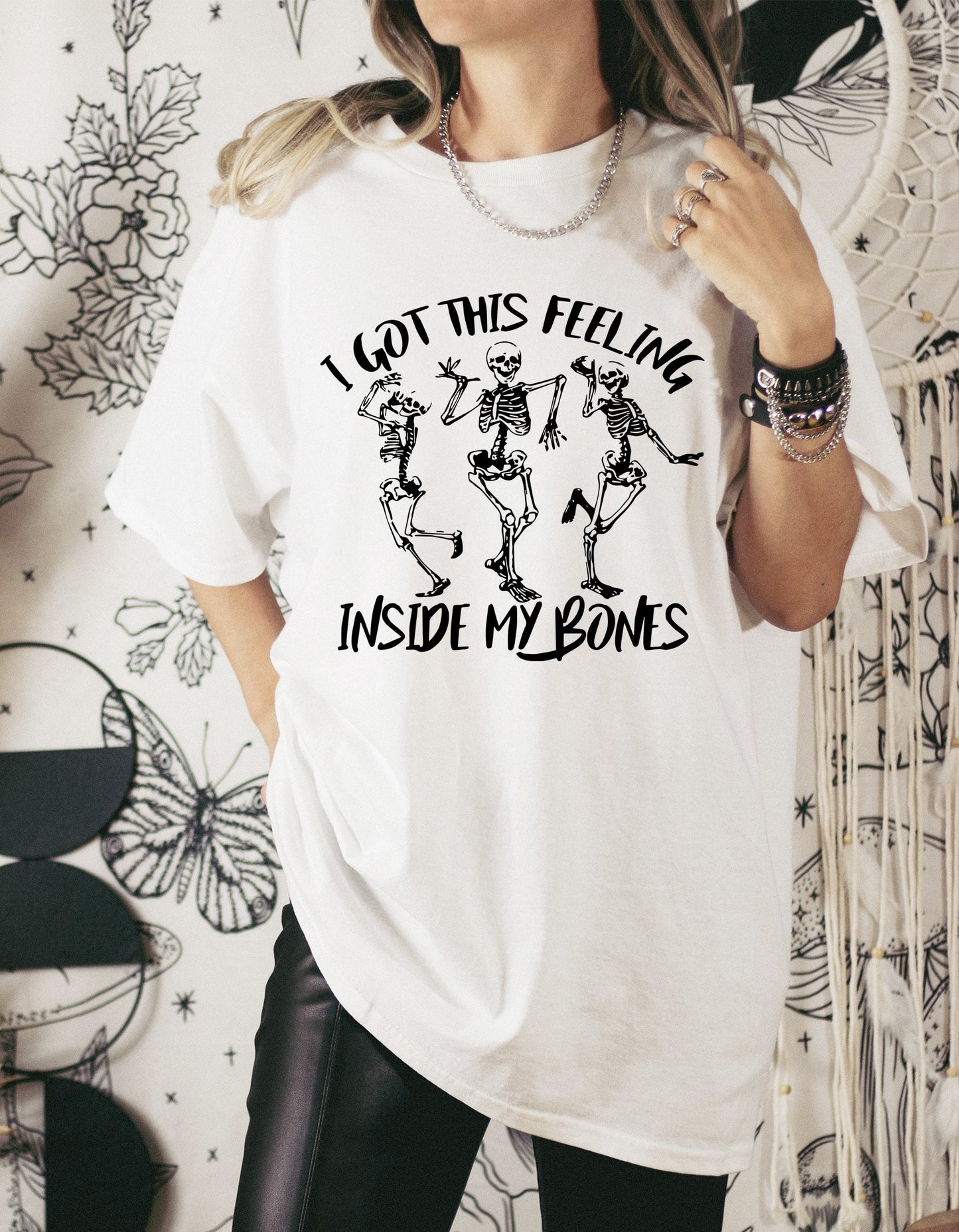 Wholesale Inside My Bones Graphic Tee - White Tee