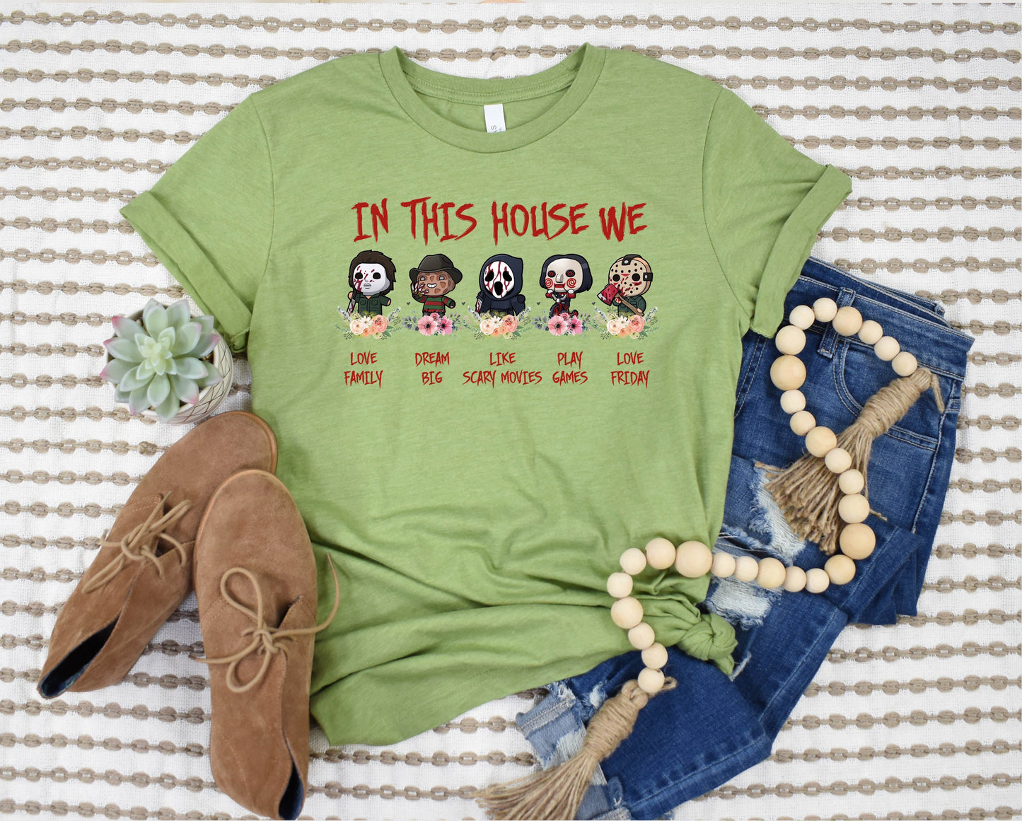 Wholesale In This House Graphic Tee - Sand