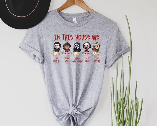 Wholesale In This House Graphic Tee - Grey