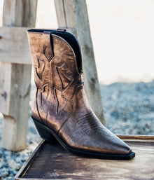  Jersey Metallic Boot in Bronze