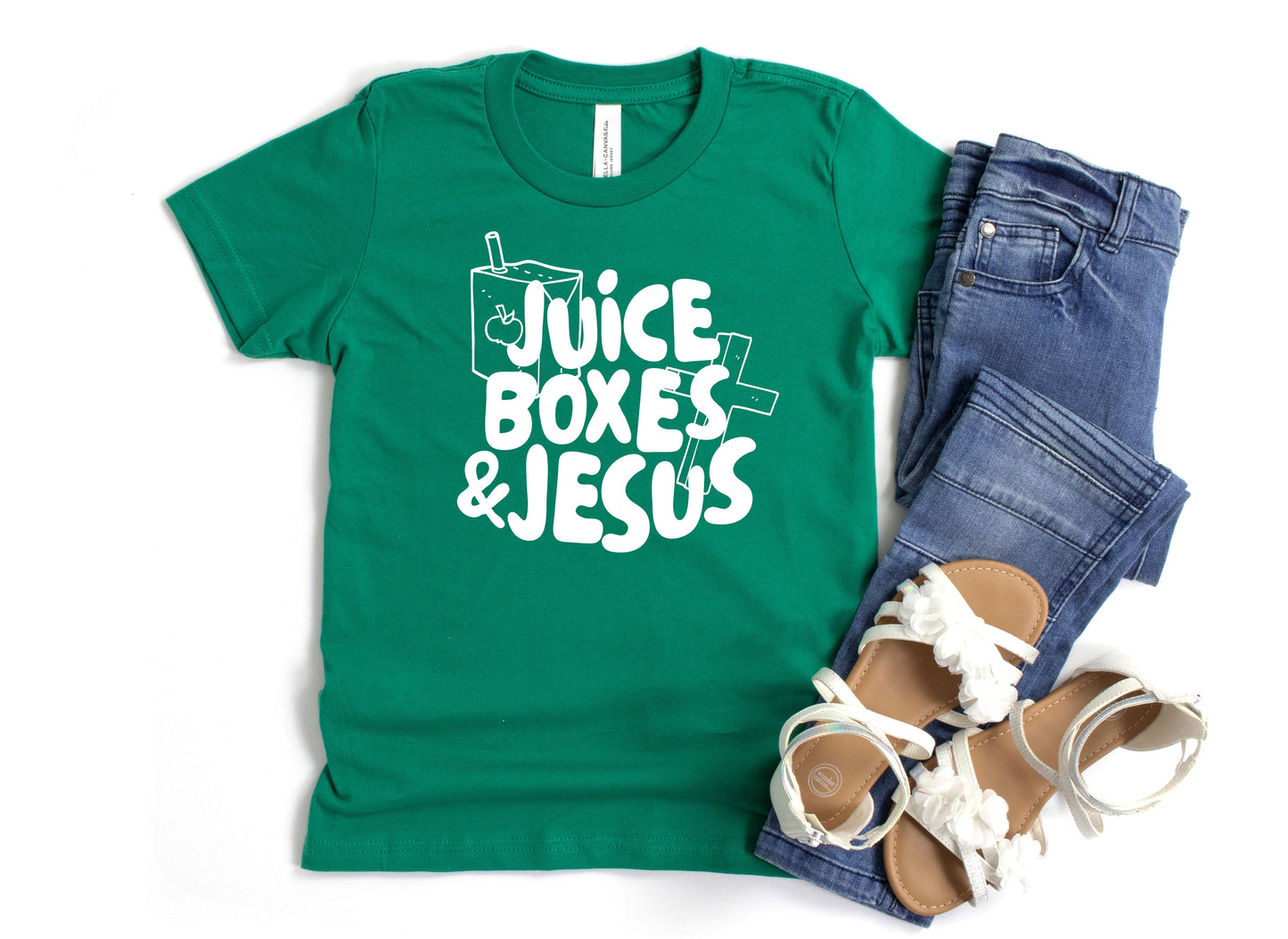 Wholesale Juice Boxes & Jesus Graphic Tee - Royal blue