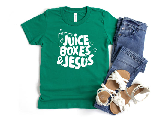 Wholesale Juice Boxes & Jesus Graphic Tee - Royal blue