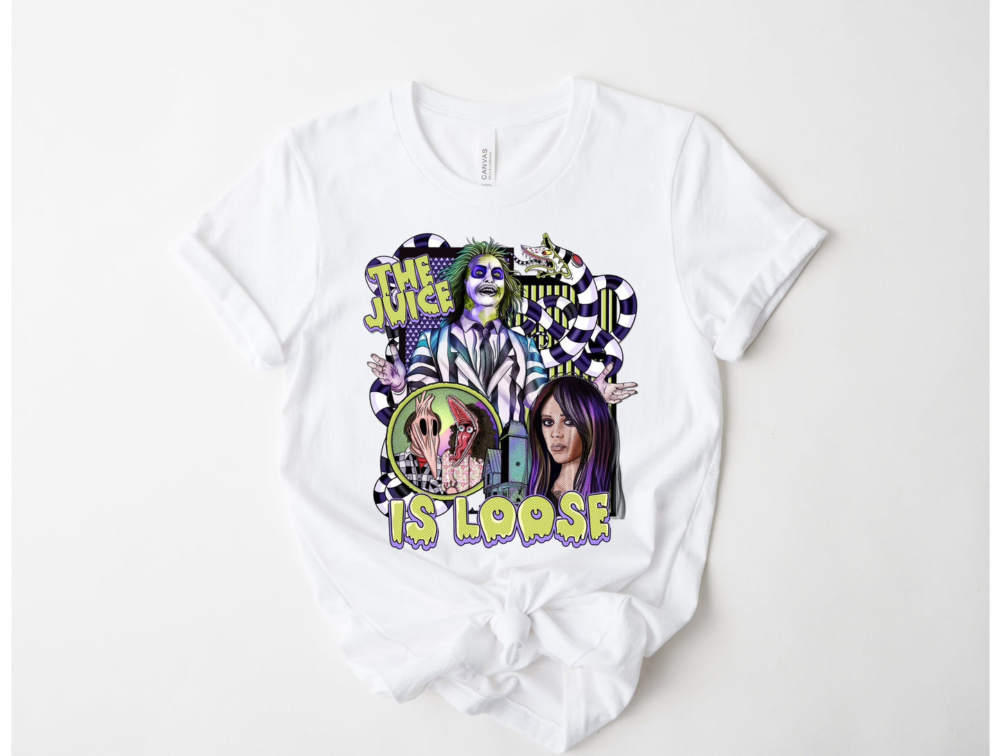 Wholesale The Juice is Loose Graphic Tee - White Sweatshirt