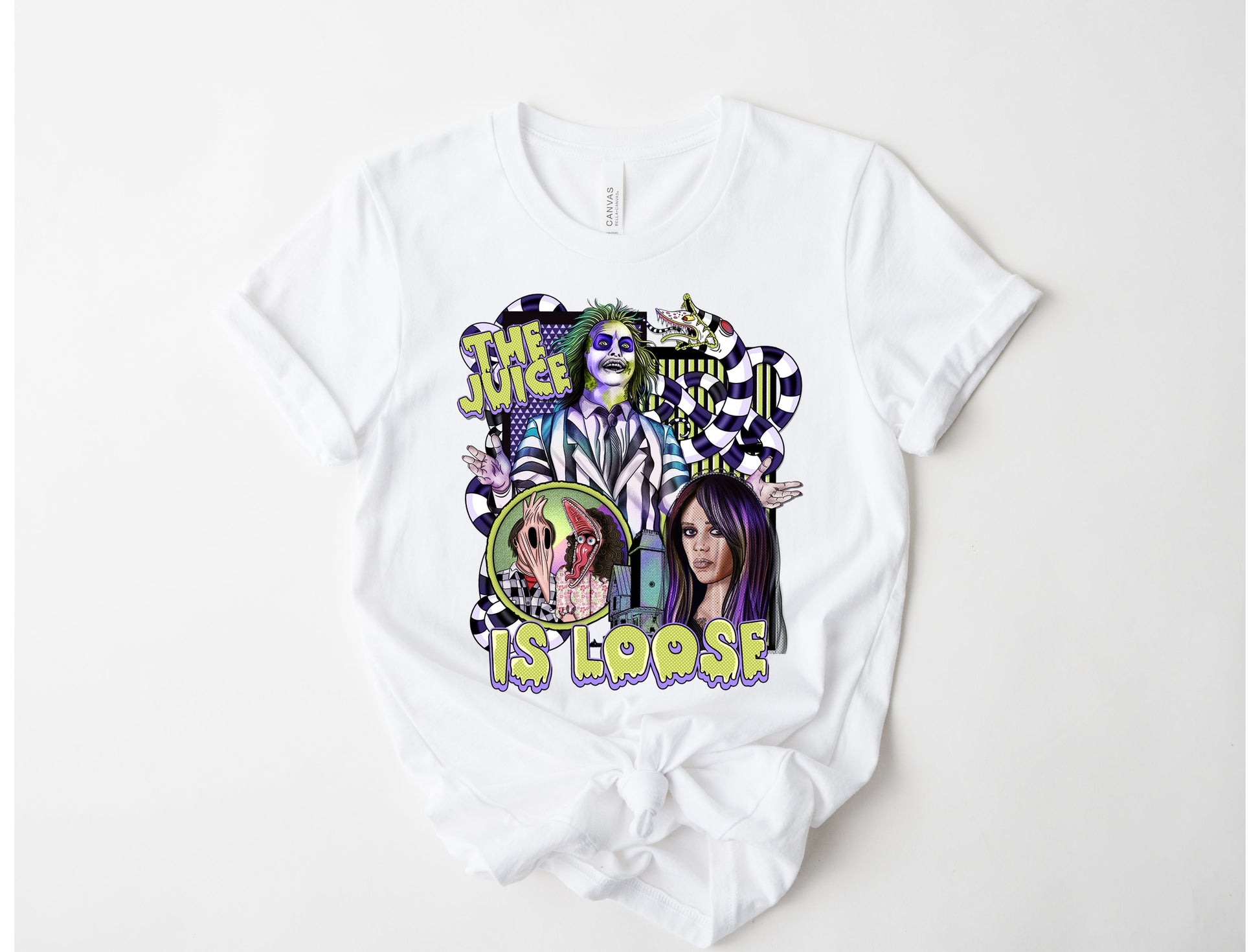 Wholesale The Juice is Loose Graphic Tee - White Sweatshirt