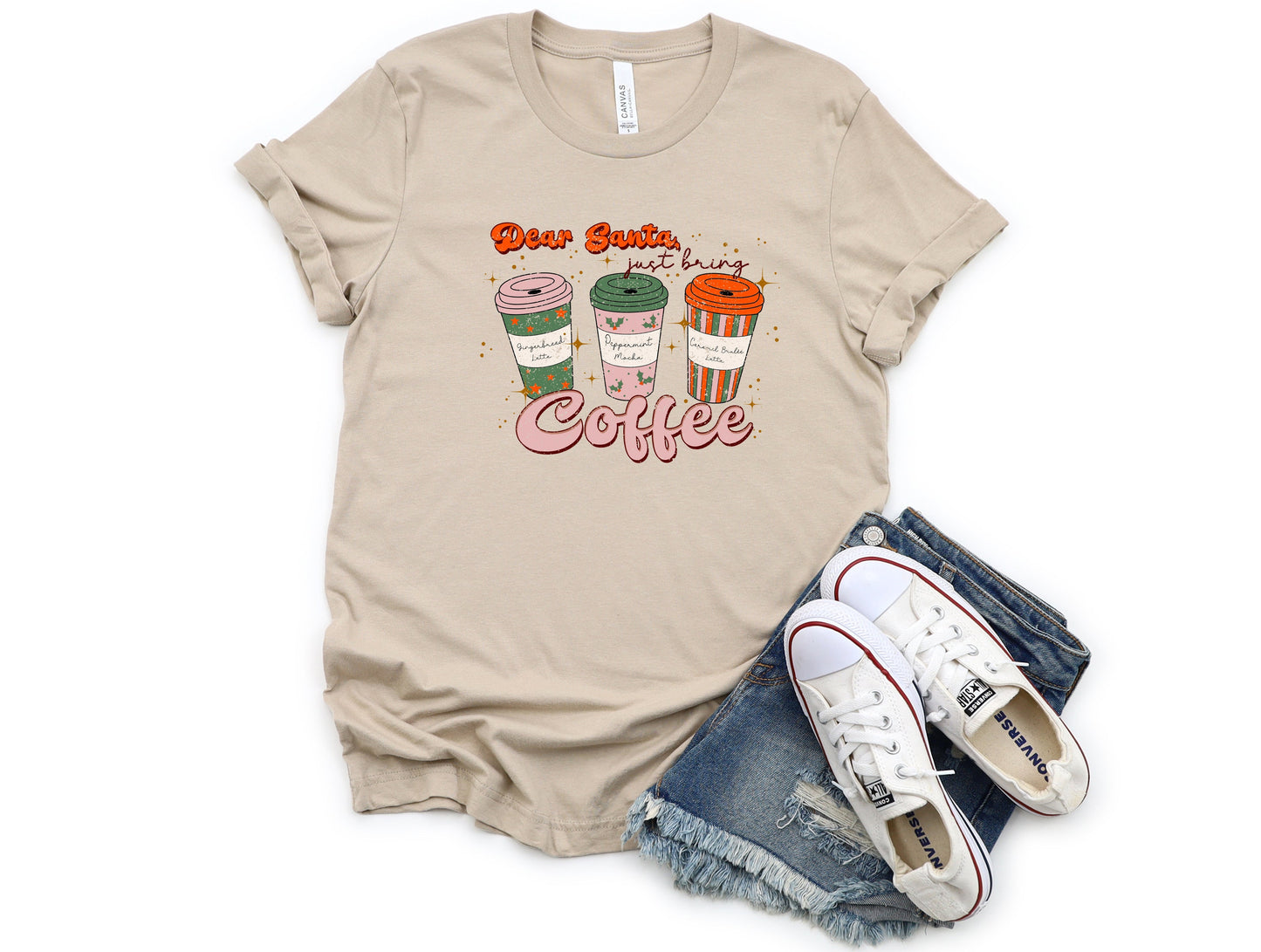 Wholesale Just Bring Coffee Graphic Tee - Grey Sweatshirt