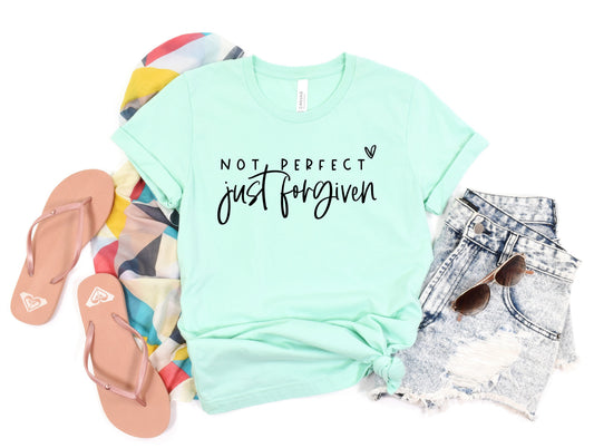 Wholesale Just Forgiven Graphic Tee - Mint