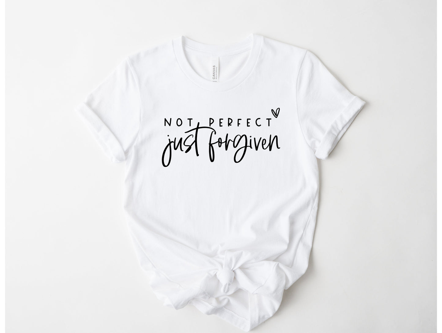 Wholesale Just Forgiven Graphic Tee - White