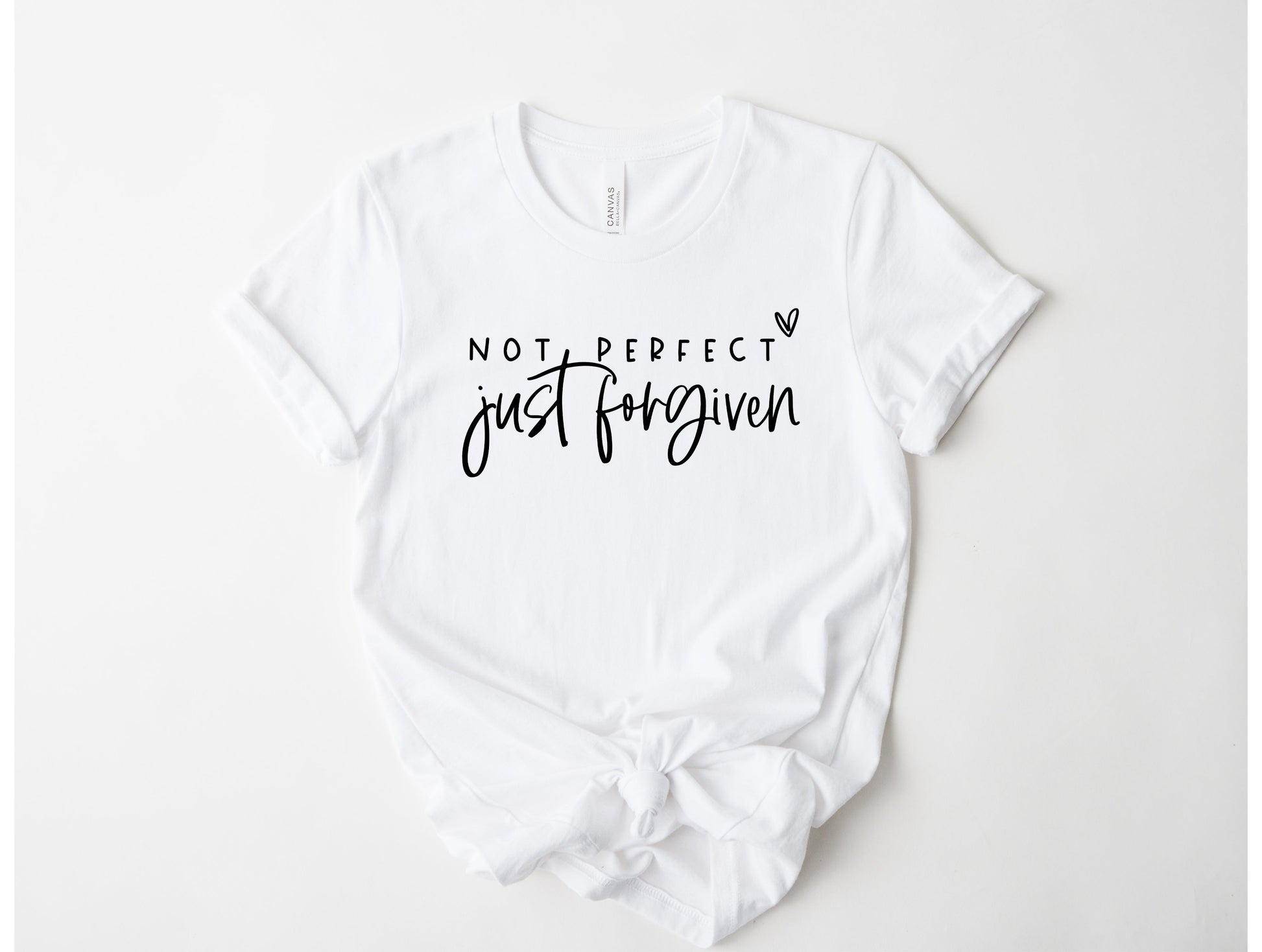 Wholesale Just Forgiven Graphic Tee - White