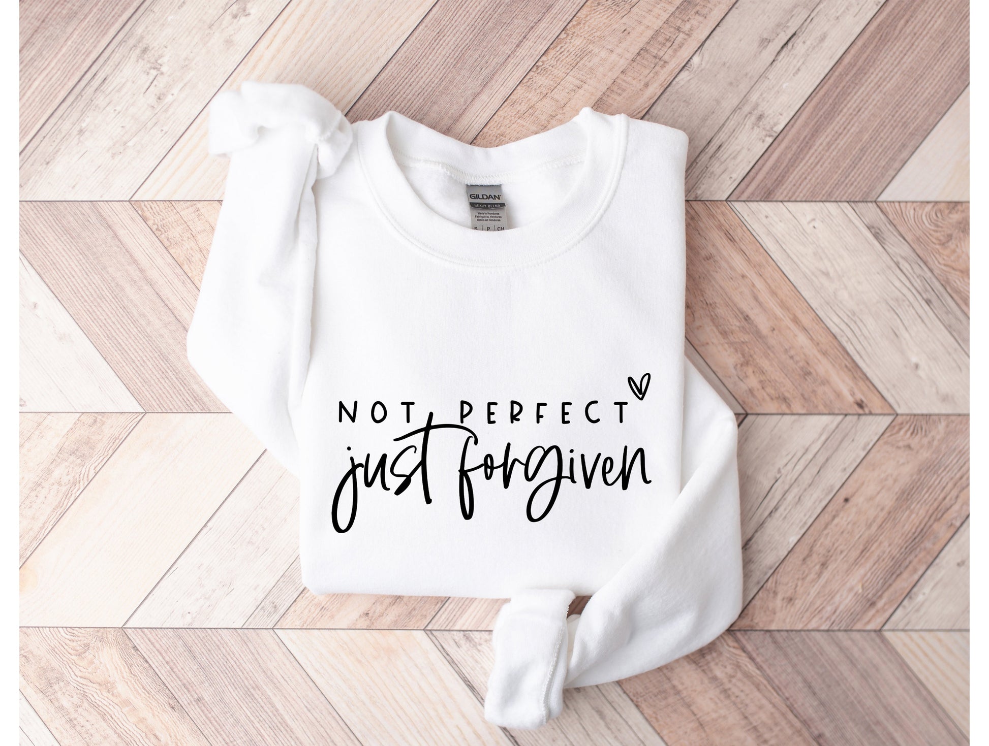 Wholesale Just Forgiven Graphic Tee - White Sweatshirt