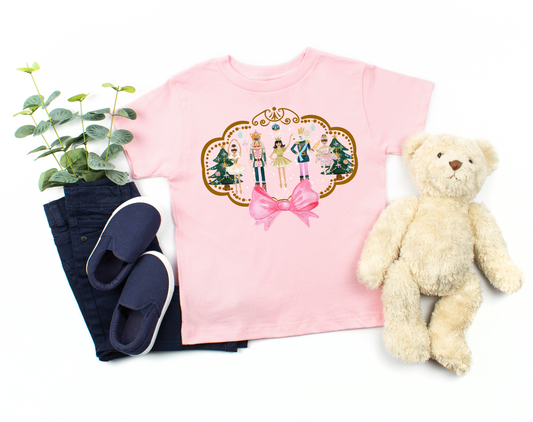 Wholesale Kids Nutcracker Graphic Tee - Pink