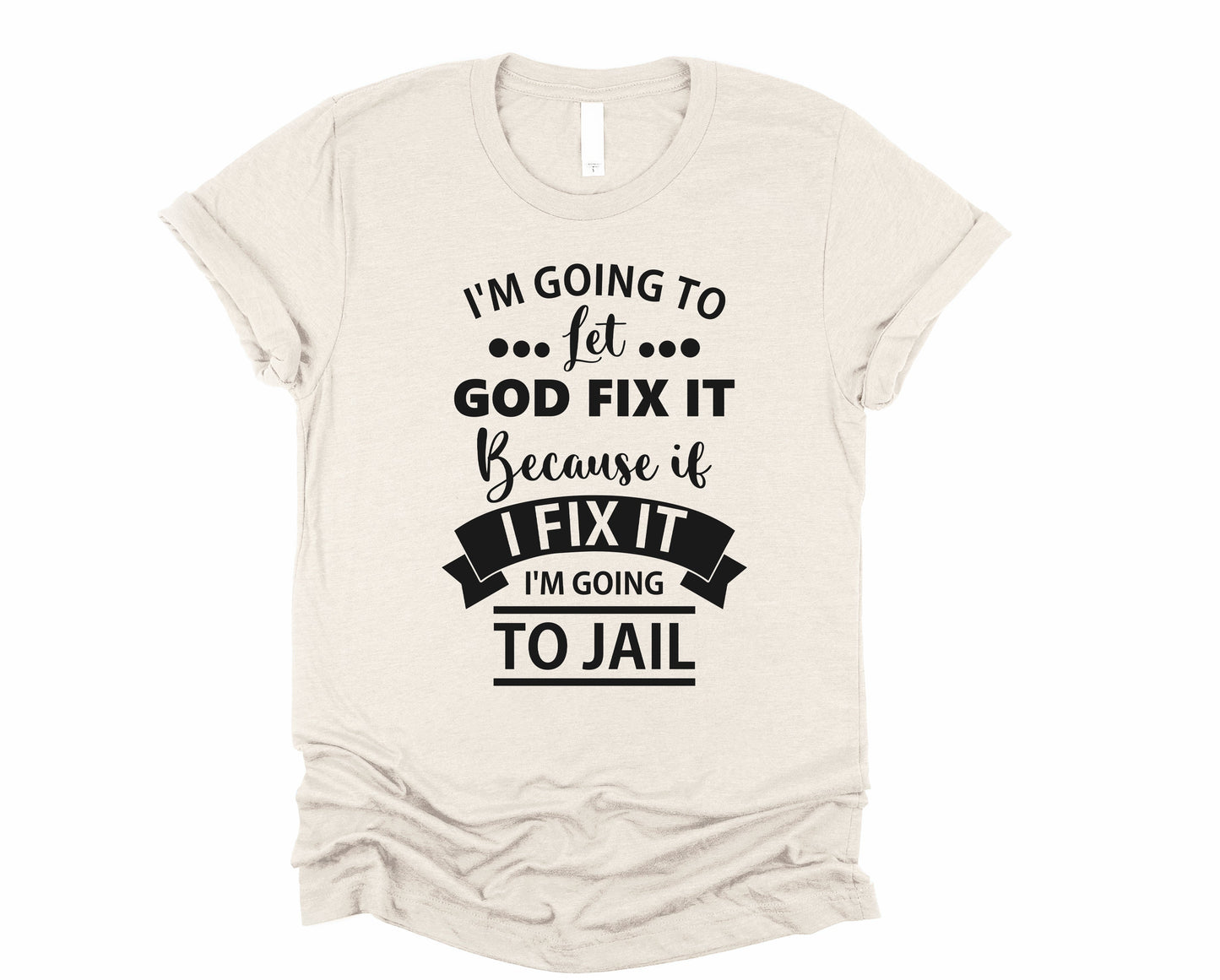 Wholesale Let God Graphic Tee - White