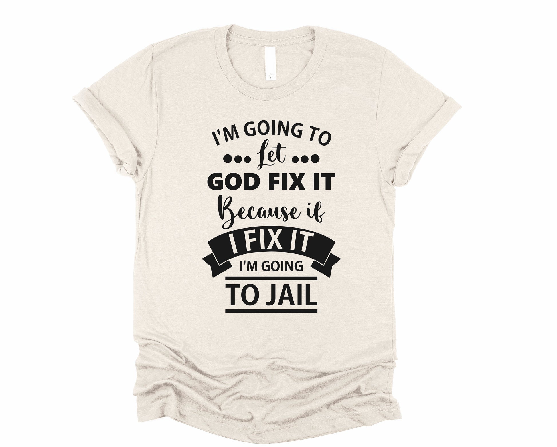 Wholesale Let God Graphic Tee - White