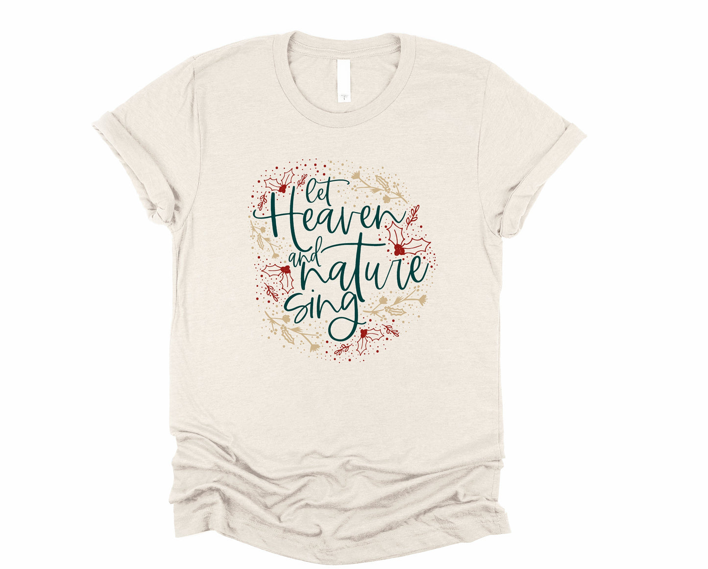 Wholesale Let Heaven and Nature Sing Graphic Tee - Heather Sand