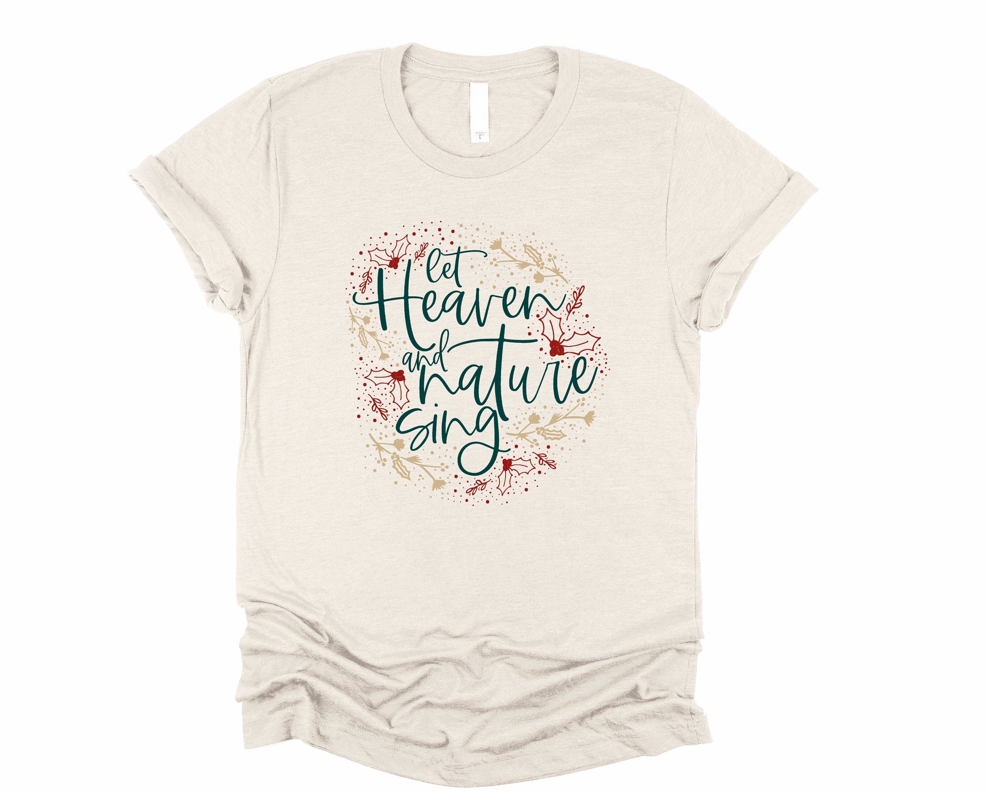 Wholesale Let Heaven and Nature Sing Graphic Tee - Heather Sand