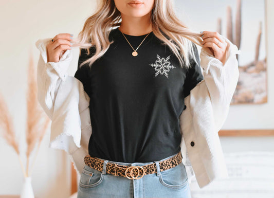 Wholesale Let it Snow Graphic Tee - Black