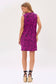 Dear Scarlett Lizzy Tank Dress in Fuchsia/Black