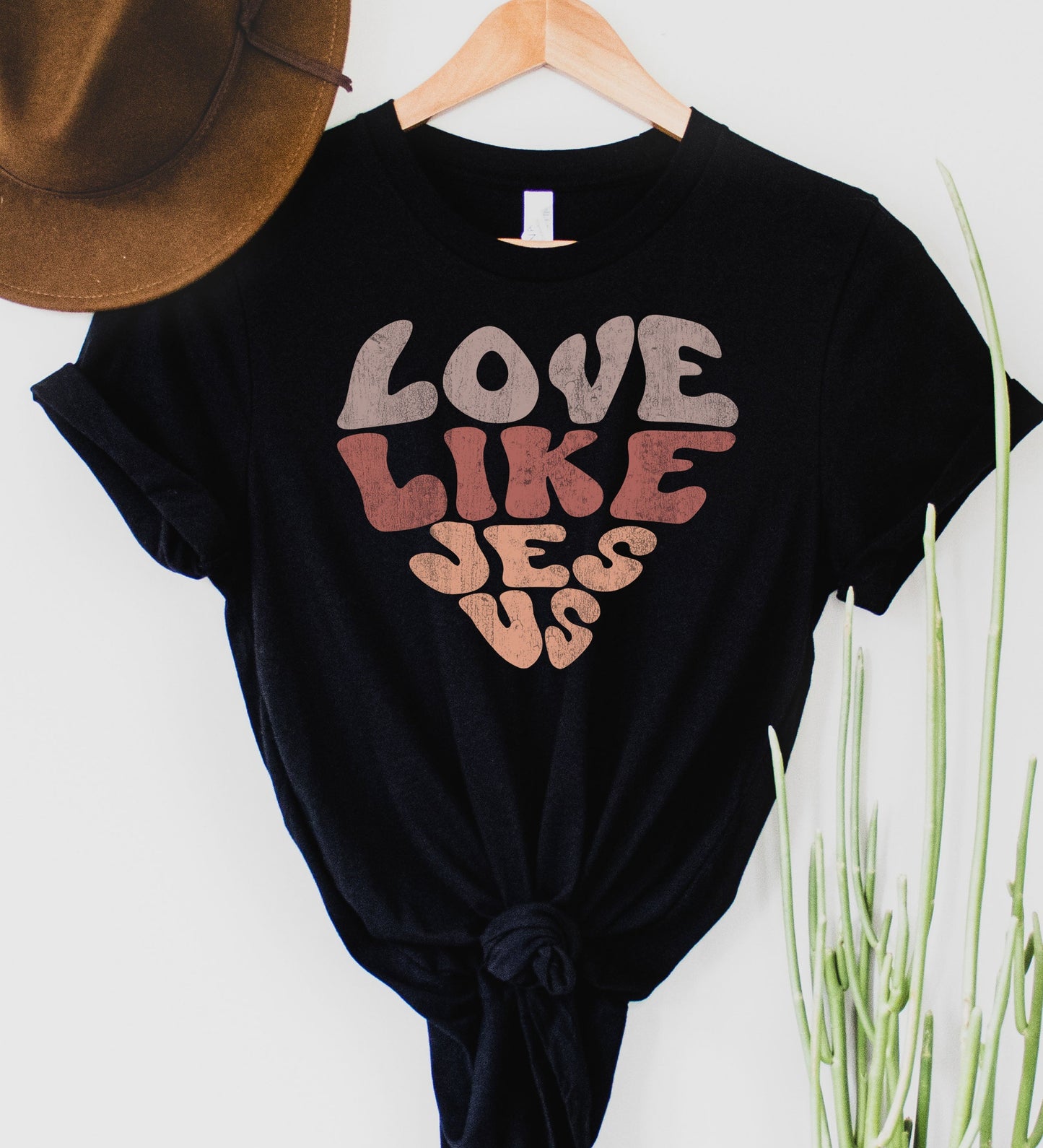 Wholesale Love Like Jesus Graphic Tee - Black