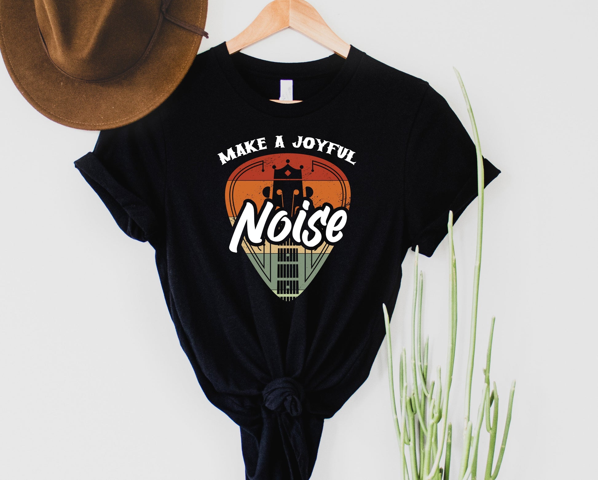 Wholesale Make a Joyful Noise Graphic Tee - Black