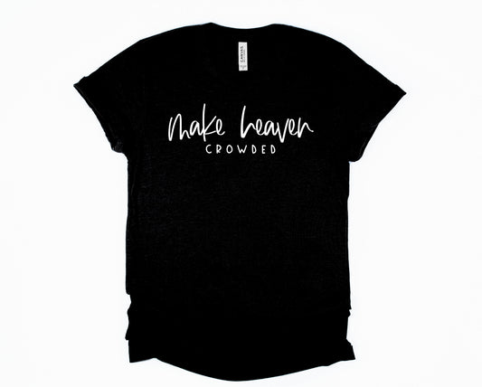 Wholesale Make Heaven Crowded Graphic Tee - Black