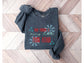 Wholesale Merry Little Panic Attack Graphic Tee - Charcoal Sweatshirt