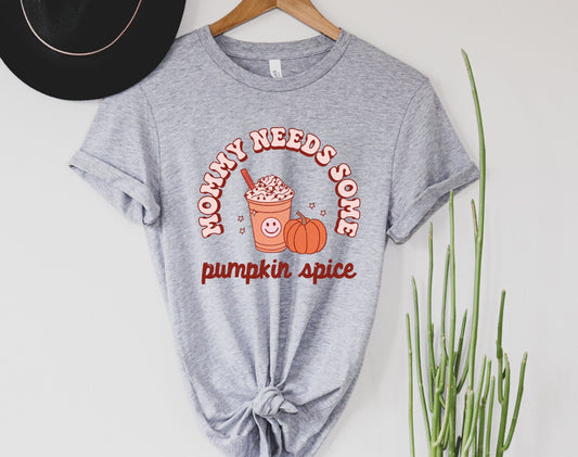 Wholesale Mommy Needs Some Pumpkin Spice Graphic Tee - Sand