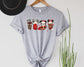 Wholesale Mouse Christmas Coffee Graphic Tee - Grey Long Sleeve