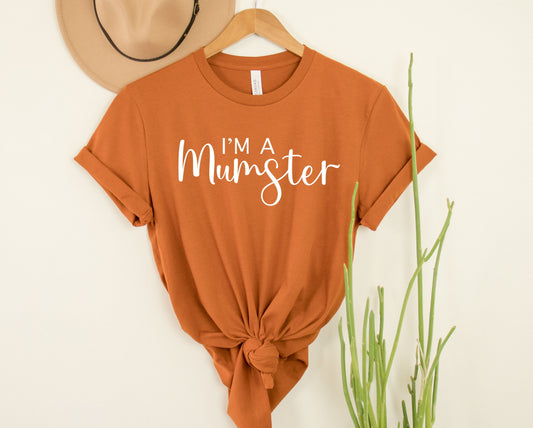 Wholesale I'm a Mumster Graphic Tee - Orange