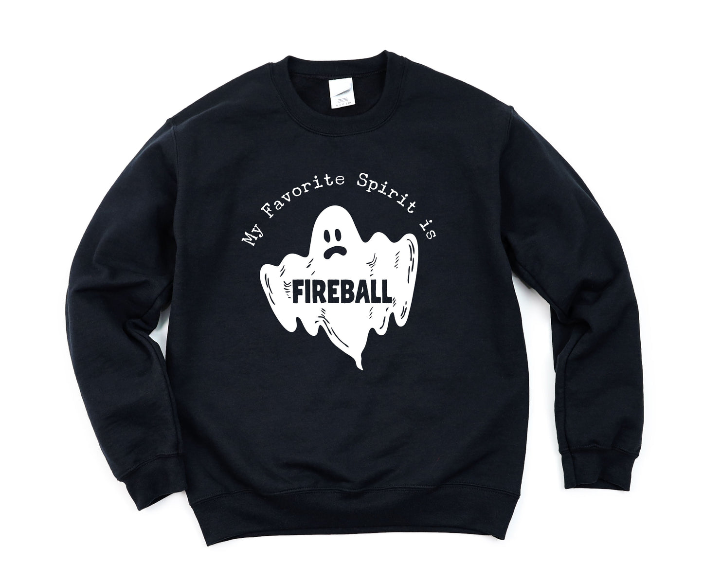 Wholesale My Favorite Spirit is Fireball Graphic Tee - Black