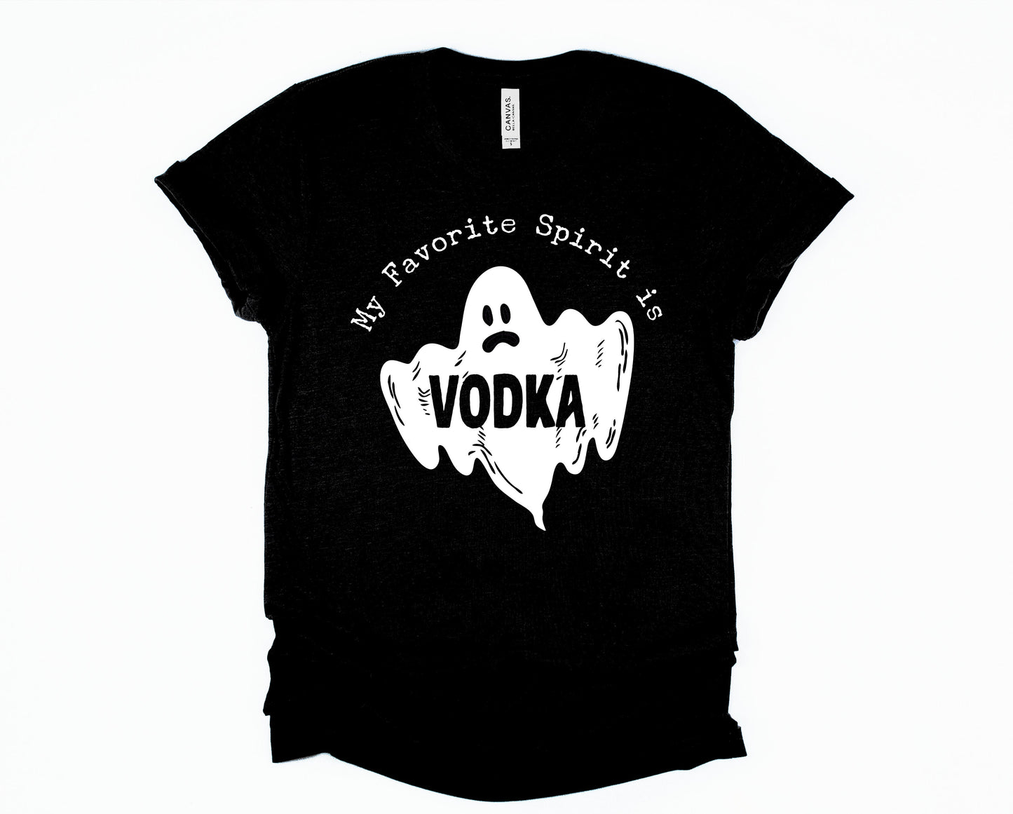 Wholesale My Favorite Spirit is Vodka Graphic Tee - Black Sweatshirt