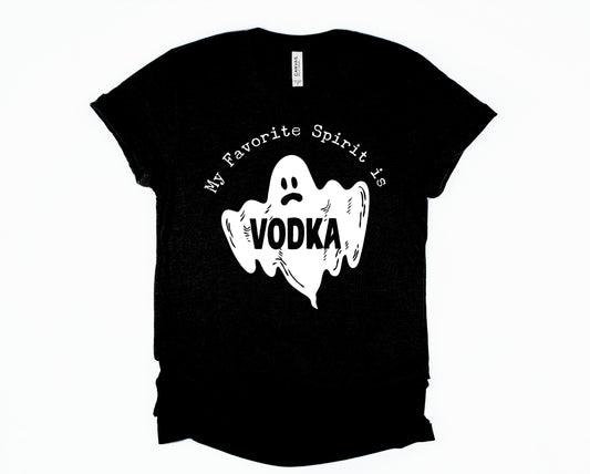 Wholesale My Favorite Spirit is Vodka Graphic Tee - Black Sweatshirt