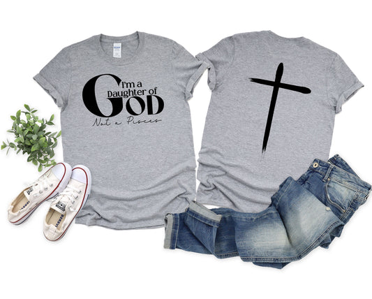 Wholesale Not a Pisces Graphic Tee - Grey Tee