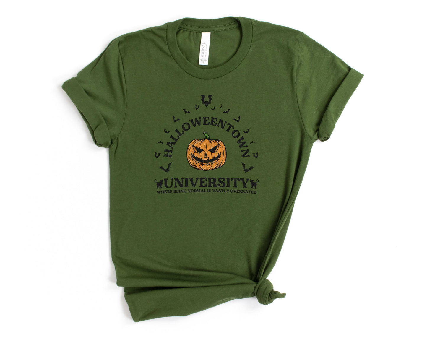 Wholesale Normal is Overrated Graphic Tee - Olive