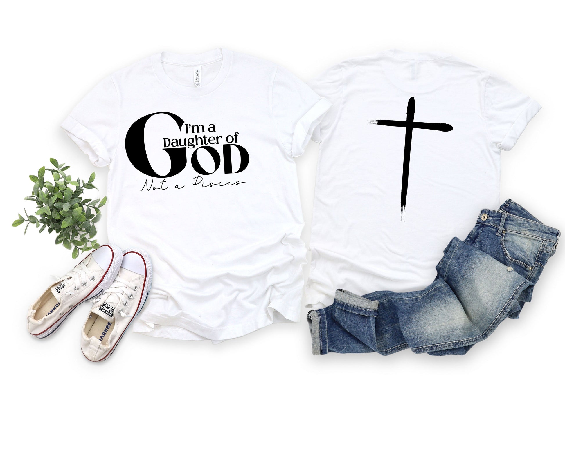 Wholesale Not a Pisces Graphic Tee - White Sweatshirt