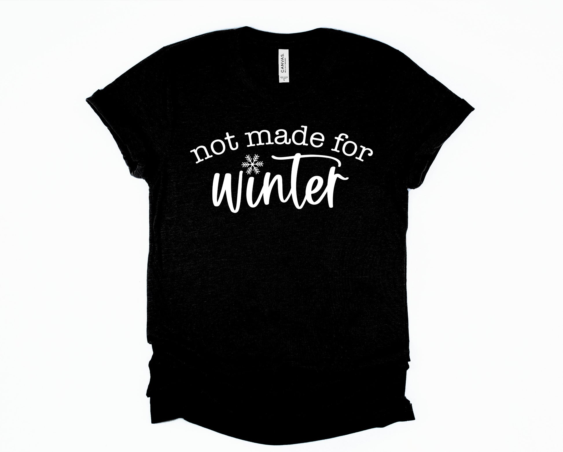 Wholesale Not Made for Winter Graphic Tee - Black