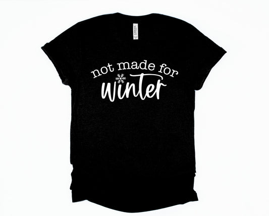 Wholesale Not Made for Winter Graphic Tee - Black