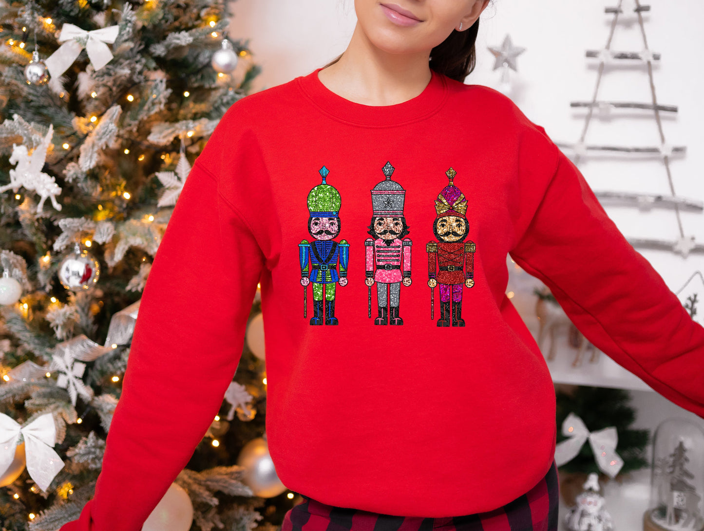 Wholesale Nutcracker Bling Graphic Tee - White Tee