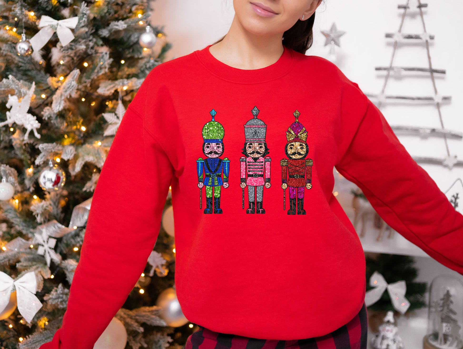 Wholesale Nutcracker Bling Graphic Tee - White Tee