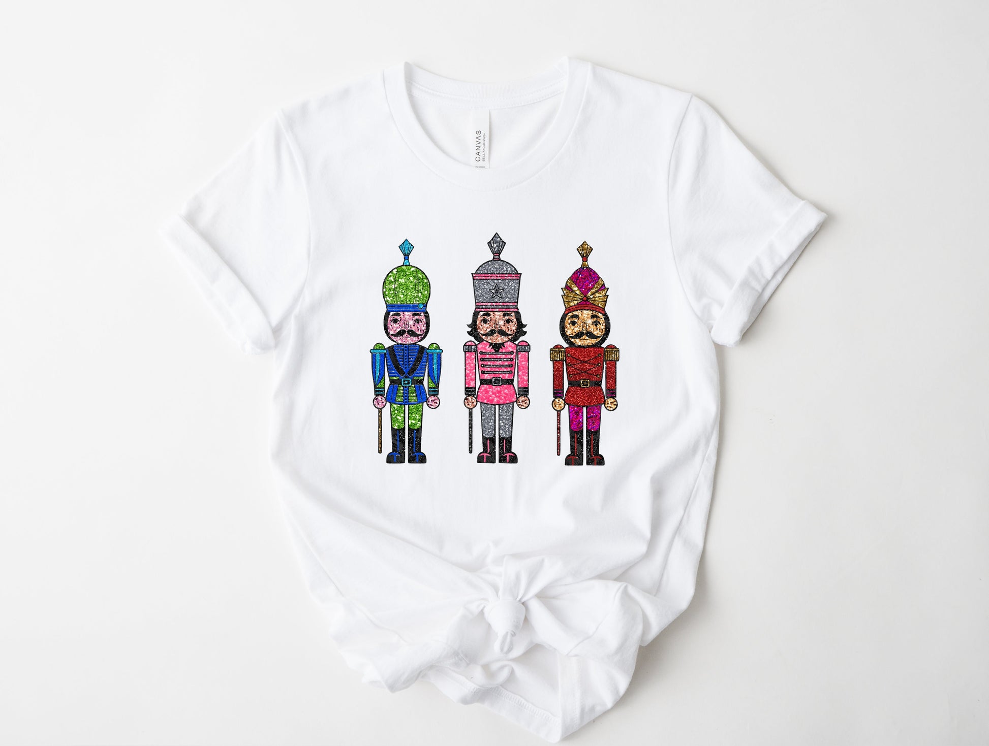 Wholesale Nutcracker Bling Graphic Tee - White Sweatshirt
