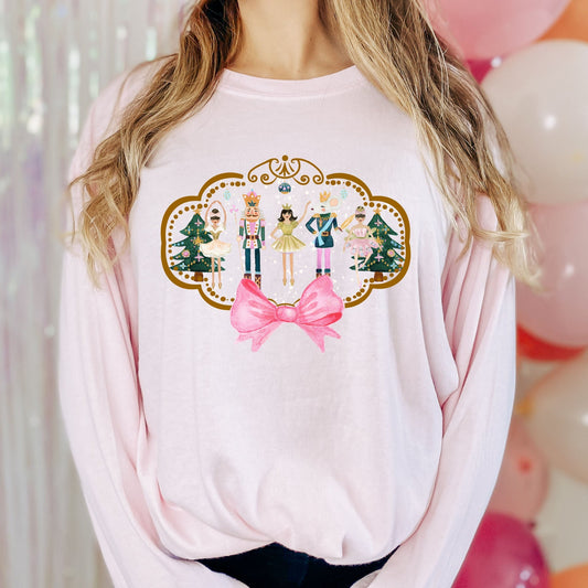 Wholesale Nutcracker Graphic Tee - Heather Sand