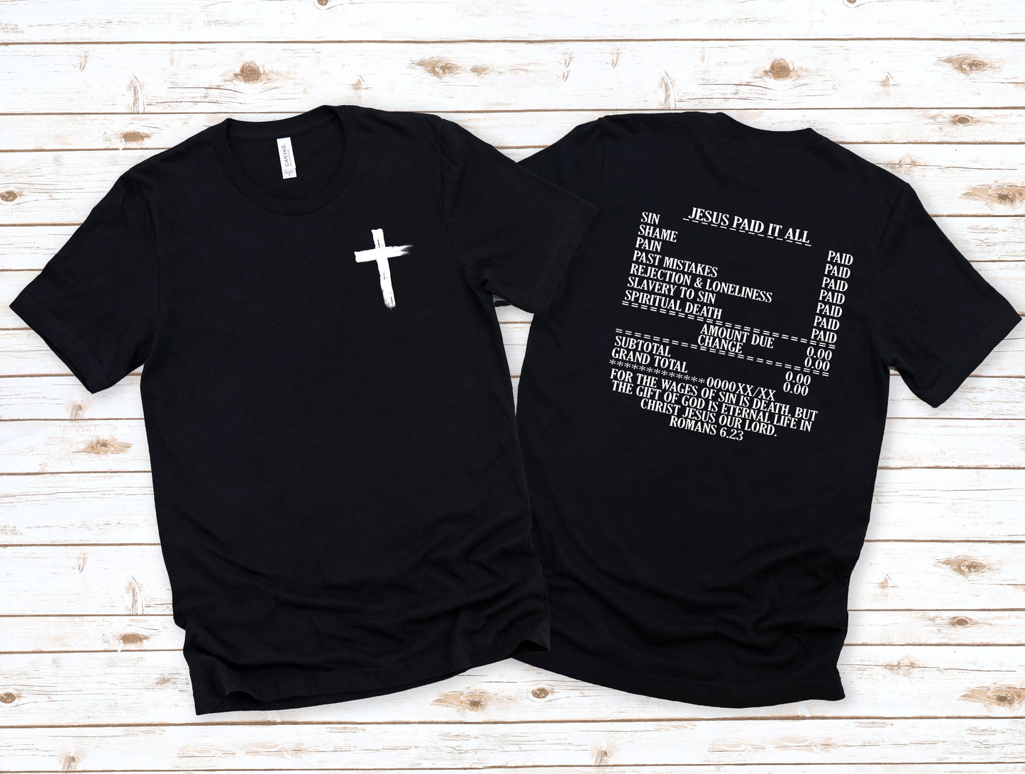 Wholesale Paid It All Graphic Tee - Black Tee