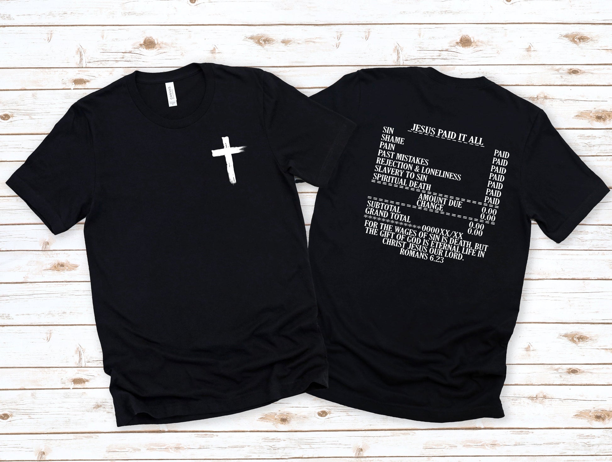 Wholesale Paid It All Graphic Tee - Black Tee