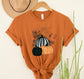 Wholesale Pattern pumpkins Graphic Tee - Orange