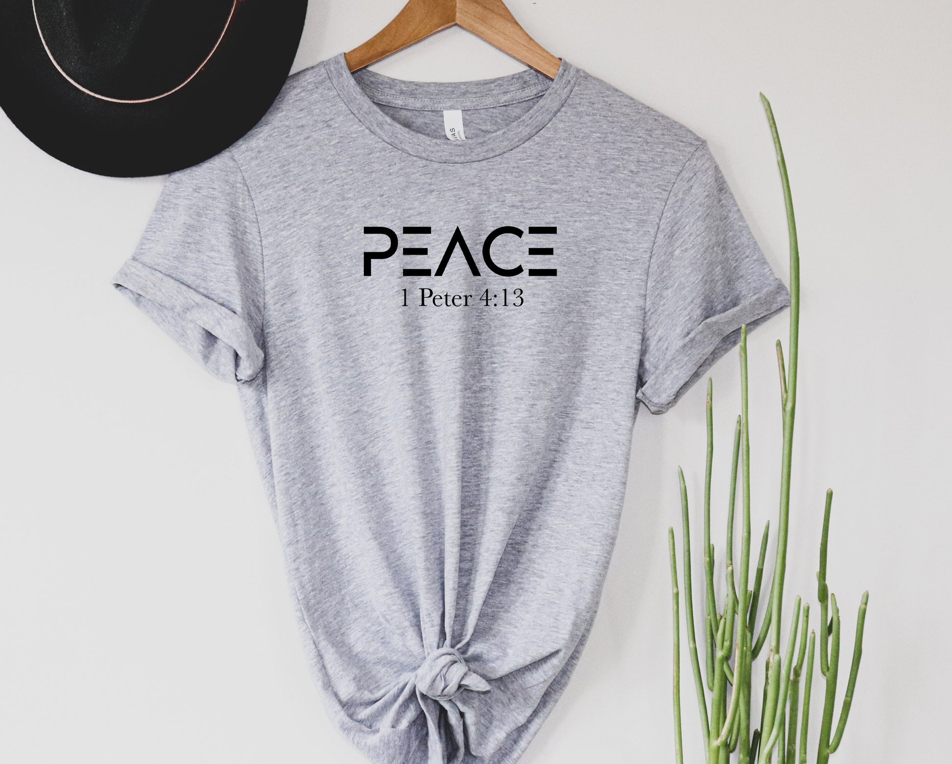 Wholesale Peace Graphic Tee - Olive