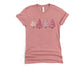 Wholesale Pink Christmas Trees Graphic Tee - Mauve
